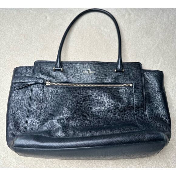 Kate Spade: Black Leather Large Tote